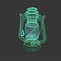Vintage Green Metal Candle Lantern with Classic Retro Style for Home Decor
