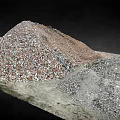 Large Mixed Construction Waste Pile With Rubble Bricks And Debris 3d model
