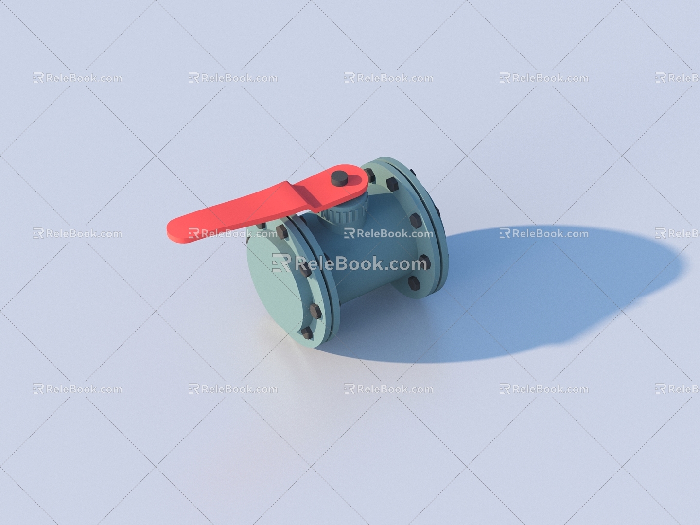 Hardware Valves Industrial Components 3d model