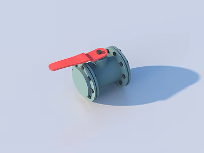 Hardware Valves Industrial Components 3d model