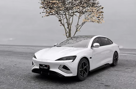 BYD tram new energy sedan seal 3d model