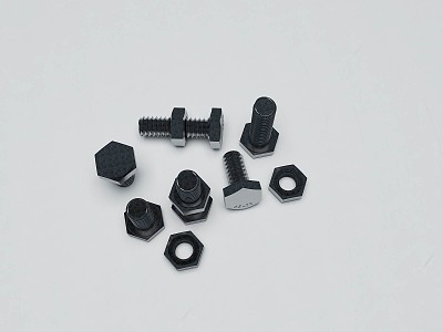 Nuts, Screws 3d model