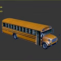 Bus School Bus Van Box Bus Tourist Bus Coach 3d model