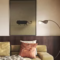 Modern Three-seat Sofa Technology Cloth Three-seat Sofa 3d model