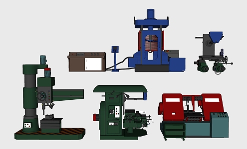 Modern Industrial Equipment Manufacturing Machine Tool Equipment 3d model