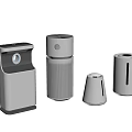 Various Modern Air Purifiers With Different Designs And Compact Styles For Home Use 3d model