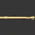 Golden Modern Gun With Black Grip And Reflective Surface Design
