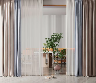 Modern Curtains 3d model