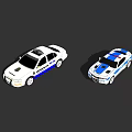Police Function Vehicles Collection With Various Models And Emergency Features