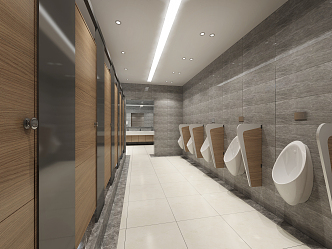 Public toilet Modern toilet 3d model