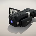 JVC Digital Camcorder With Black Design And LCD Screen 3d model