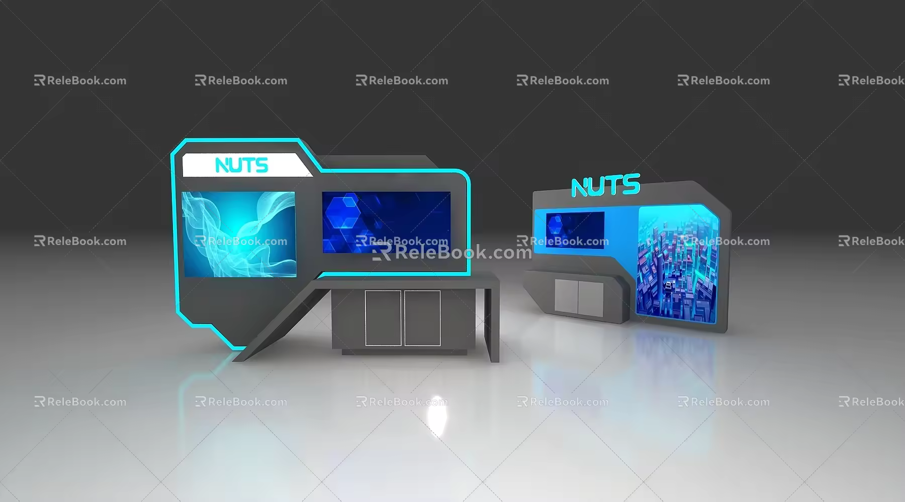 Display cabinet technology display cabinet display table high cabinet shape cabinet support column island cabinet display rack 3d model