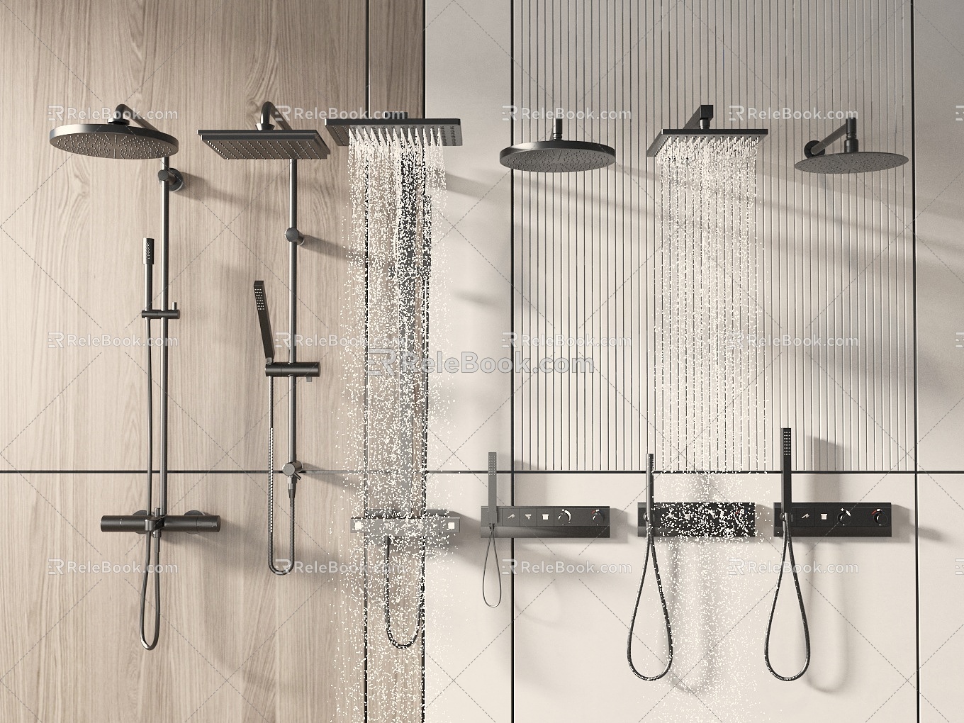 Modern Shower Shower 3d model