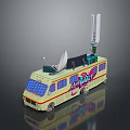 Bus School Bus Van Box Bus Tourist Bus Coach 3d model
