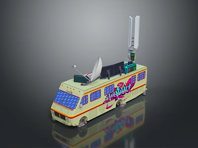 Bus School Bus Van Box Bus Tourist Bus Coach 3d model