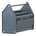 Gray Household Storage Organizer With Sturdy Design And Multiple Pockets For Organizing Small Items