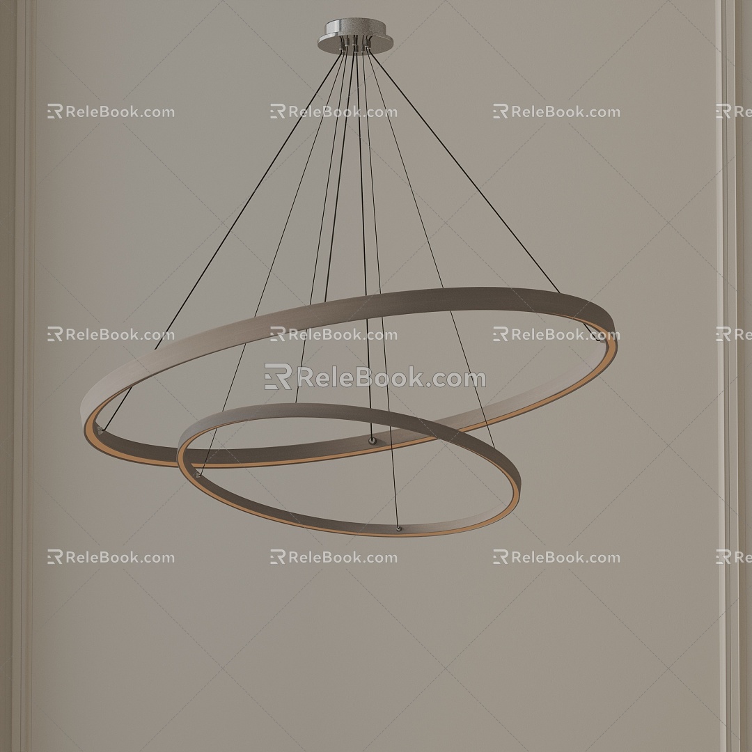 Modern chandelier 3d model