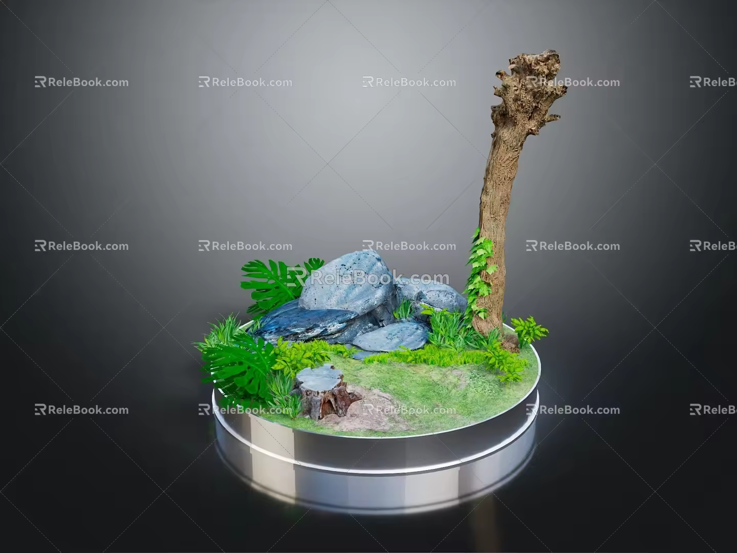 Modern Cartoon Scene Game Environment Game Fairy Tale 3d model