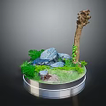 Modern Cartoon Scene Game Environment Game Fairy Tale 3d model