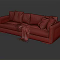 Modern Double Sofa Multi-person Sofa Combination Sofa 3d model
