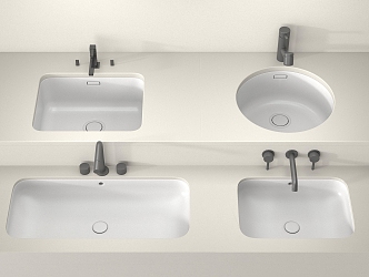 wash basin wash basin faucet 3d model