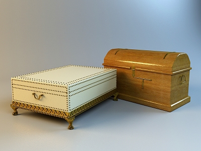 American Chest Treasure Chest 3d model