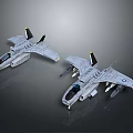 Gray Passenger Plane Model With Yellow Tail Fin And Detailed Exterior Design