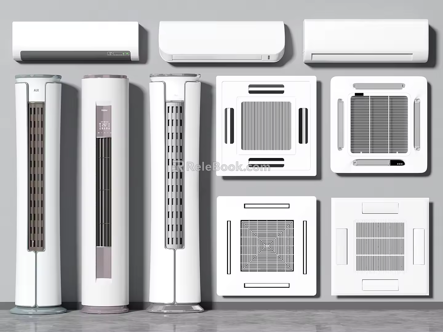 Modern air conditioner air conditioner outlet vertical air conditioner hanging air conditioner inverter air conditioner cabinet air conditioner hanging machine 3d model