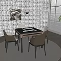 Mahjong Table 3d model