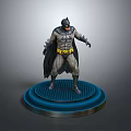 Detailed Batman Action Figure Home Decor Collectible With Blue Base Stand And Intricate Design