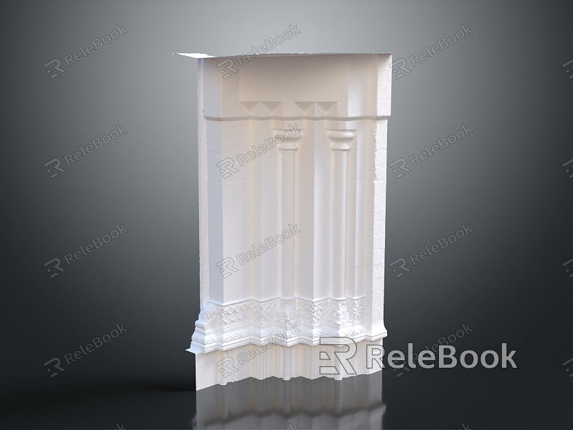 Jane European Pillar Stone Pillar Old Stone Pillar Classical Stone Pillar Greek Stone Pillar model