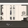 Modern Open Wardrobe Interior Design With Glass Doors Lighting And Storage Shelves