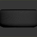 Modern Wireless Smart Speaker With Round Design Top Buttons And Blue Light Ring Fabric Material