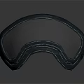 Black Sport Goggles With Dark Lenses And Ergonomic Design For Outdoor Use