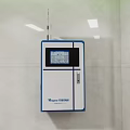 Wall Mounted Industrial Player Plus Device With Digital Display And Blue White Casing 3d model