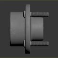 Durable Automotive Metal Flange Part With Secure Bolts And Circular Design