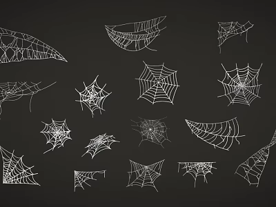 Spider web spider silk spider silk scene material 3d model