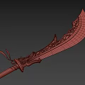 Tu Long Dao Big Ring Dao PBR Next Generation Cold Weapon Ancient Weapon 3d model