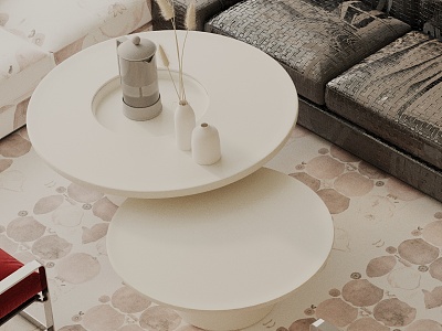 Modern coffee table model