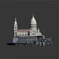 Classical Style Building Featuring Dome Towers Courtyard Green Space And Ornate Details