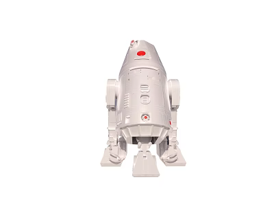 Industrial White Commercial Equipment Featuring Red Accents And Mechanical Structural Design 3d model
