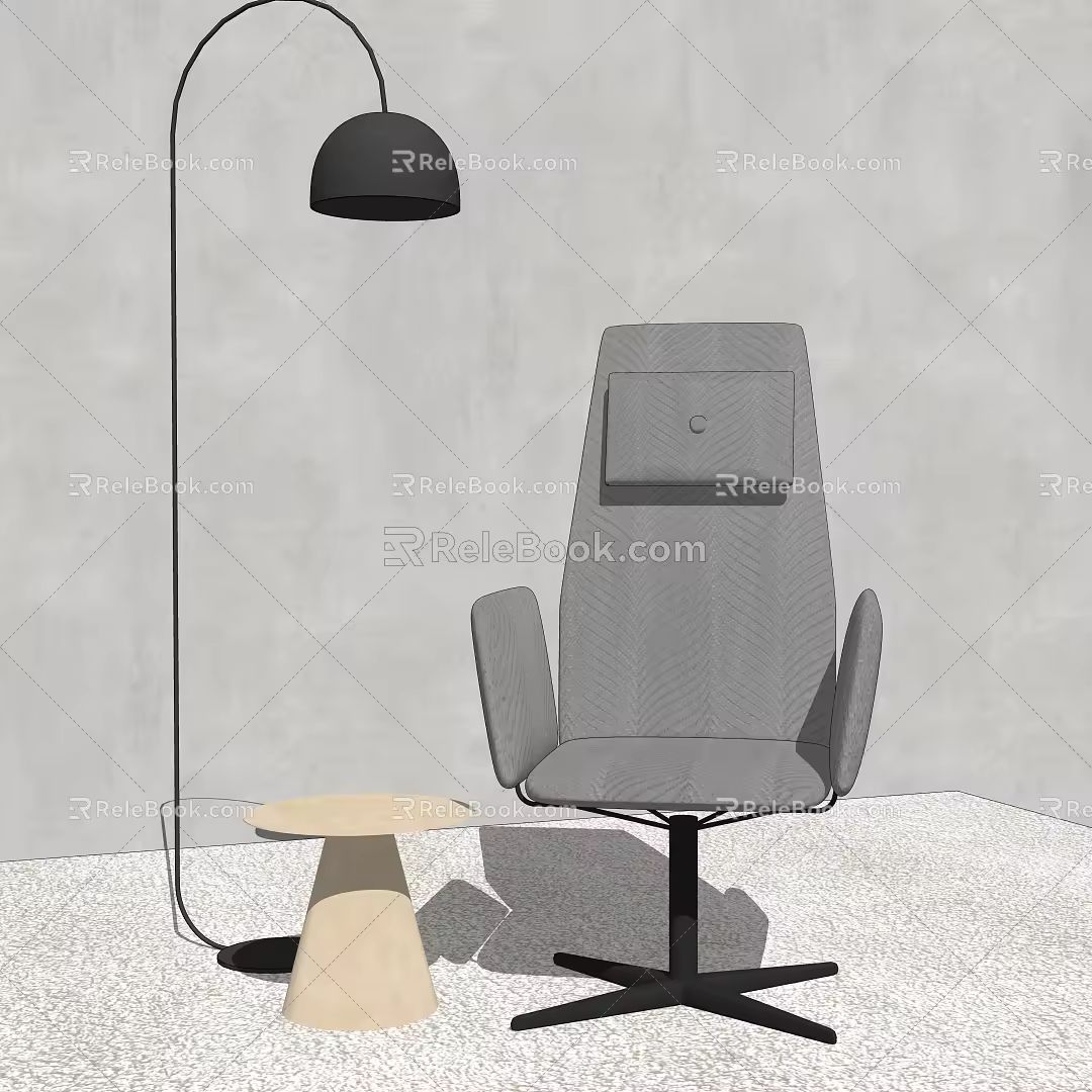 Modern Sofa Chair Simple Single Sofa 3d model