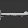 Medical Equipment Hospital Medical Bed with Metal Frame White Mattress and Wheels for Patient Care