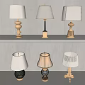 Light Luxury Table Lamp 3d model