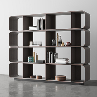 Modern Storage Rack Partition Decorative Rack 3d model