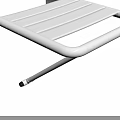 Bathroom Accessories Modern White Wall Mounted Folding Rack For Towel Storage