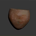 Artisan Hand Carved Orange Terracotta Pottery Vessel With Textured Surface