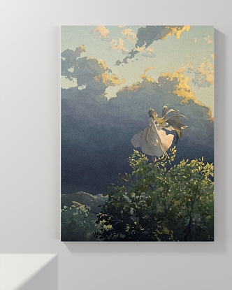 Decorative Painting Figure Painting Landscape Painting Animal Painting 3d model