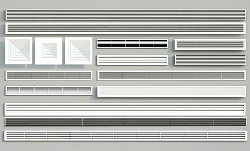 Modern air outlet air-conditioning outlet air-conditioning outlet air-conditioning return central air-conditioning outlet air-conditioning louver 3d model