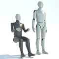 Commercial Mannequin Equipment Standing And Seated Fashion Display For Retail Stores